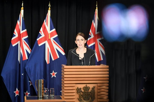 New Zealand. With Prime Minister Jacinda Ardern the first zero-emissions government by 2025